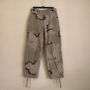 Camo Cargo Pants with Adjustable Waist Size 27-31”